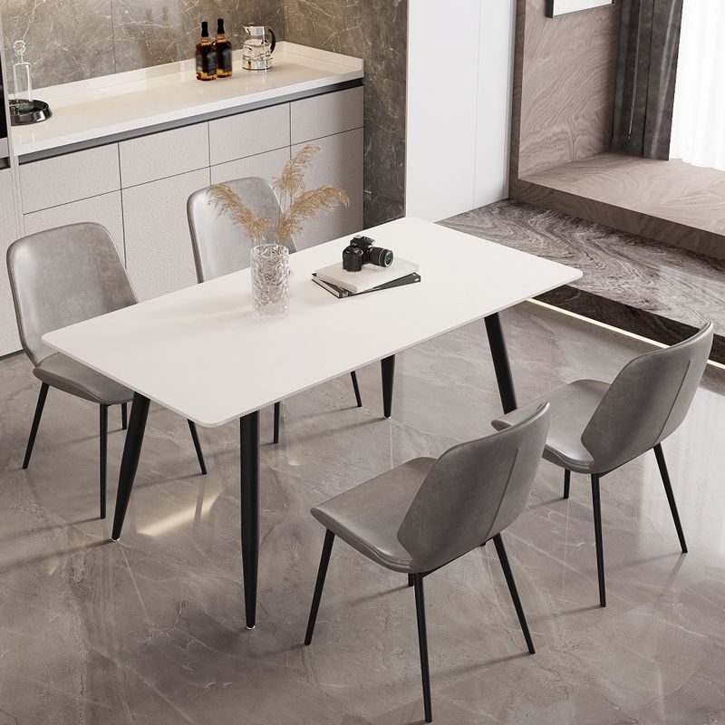 Modern 1/2/4/5/7 Pieces Dining Set Rectangle Stone Dining Table for Dining Room Kitchen Clearhalo 'Dining Room Sets' 'Dining Tables & Seating' 'dining_room_set' 'furn' 'furn_dining_room_set' 'Furniture' 'Kitchen & Dining Furniture' 1200x1200_3635b2f8-a02c-49f1-b423-eb88c219b907