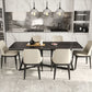 Designer Style 1/2/4/5/6/7 Pieces Dinette Set Rectangle Dining Table Set Clearhalo 'Dining Room Sets' 'Dining Tables & Seating' 'dining_room_set' 'furn' 'furn_dining_room_set' 'Furniture' 'furniture_dining_room_set' 'Kitchen & Dining Furniture' 1200x1200_36372ad9-6c40-4fe8-8ee7-821386d1c1c2