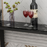 グラムバーの高さテーブルフェイクマーブルトップビストロテーブルとそりのベース