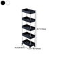 Plastic Bookshelf Contemporary Style Bookcase Open Shelf Bookcase for Study Room Office