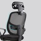 Modern Adjustable Seat Height Office Chair Fixed Arms Swivel Chair