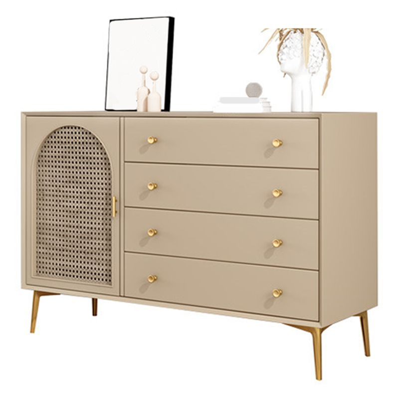 Sideboard di stoccaggio in legno di rettangolo di rettangolo moderno