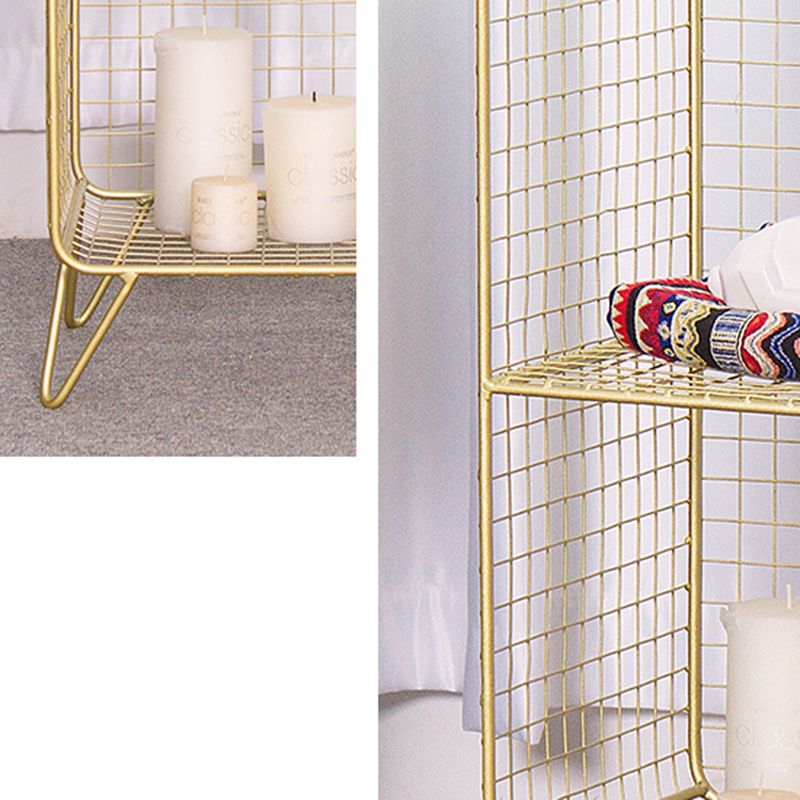 11" Wide Glam Shelf Bookcase Closed Back Gold Metal Bookcase Clearhalo 'Bookcases' 'furn' 'furn_bookcases' 'Furniture' 'Office Furniture' 1200x1200_363ef73c-28fe-4c3c-aef9-f2d3e96a0b9f