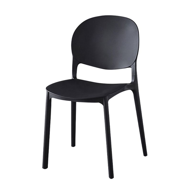 Contemporary Plastic Dining Side Chair Matte Finish Open Back Dining Side Chair Clearhalo ' kitchen&dining_furn' 'Dining Chairs' 'Dining Tables & Seating' 'dining_chair' 'furn' 'furn_dining_chair' 'Furniture' 'furniture_dining_chair' 'Kitchen & Dining Furniture' 'kitchen' 1200x1200_363fa357-c46b-4a8e-bab4-38287d2d21f8