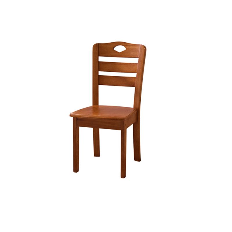 Sillas de comedor de madera sólida sillas de comedor sin brazo de estilo moderno