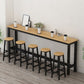 Industrial Rectangle Wood Counter Table 6 Pieces Bar Table Set for Cafe Clearhalo 'Bar Furniture' 'furn' 'furn_home_bar_bar_sets' 'Furniture' 'Home Bars & Bar Sets' 'home_bar_bar_sets' 'Kitchen & Dining Furniture' 1200x1200_364068f6-be58-4962-96b2-73b05fba4b63
