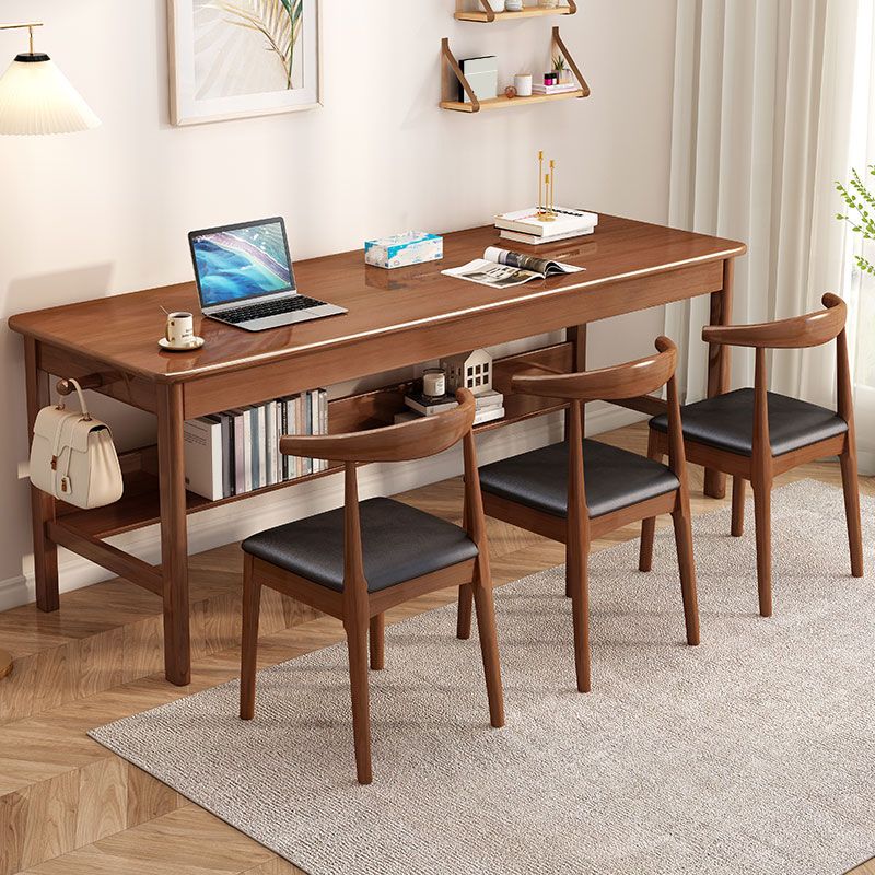 Wooden Office Desk Modern Rectangle H-Shape Base Writing Desk for Bedroom Clearhalo 'furn' 'furn_office_desk' 'Furniture' 'Office Desks' 'Office Furniture' 'office_desk' 1200x1200_364330e4-c311-4a04-b768-51fba9d88f7f