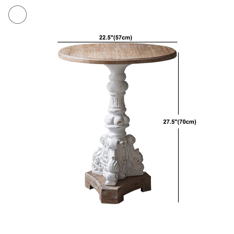 French Country Style Cocktail Table Solid Wood with White/black Metal Base Coffee Table Clearhalo 'Coffee & Accent Tables' 'End & Side Tables' 'end_side_table' 'end_side_tables' 'furn' 'furn_end_side_tables' 'Furniture' 'furniture_end_side_table' 'Living Room Furniture' 1200x1200_3643ea6d-87be-4a04-b675-2a8f91f24ada