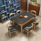 Simplicity Style Dining Site Table Round Stone Furniture with Drop-Leaf Clearhalo 'Dining Tables & Seating' 'Dining Tables' 'dining_table' 'furn' 'furn_dining_table' 'Furniture' 'Kitchen & Dining Furniture' 1200x1200_3645040b-1af0-4b14-81fb-3a4371419430