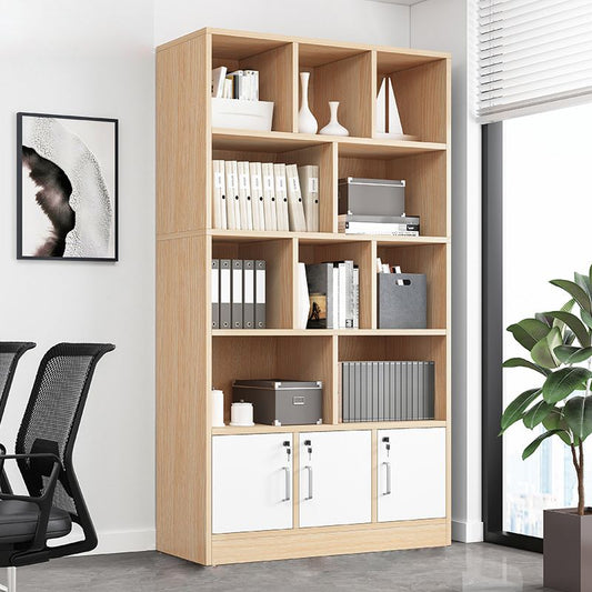 Estantería de madera cerrada casa moderna sala de estar minimalista estantería estándar