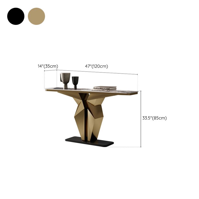 Tavolino console rettangolare glam tavolo di divano console per sala
