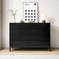 Modern Dresser Solid Wood Storage Chox Profirer con 8 cajones