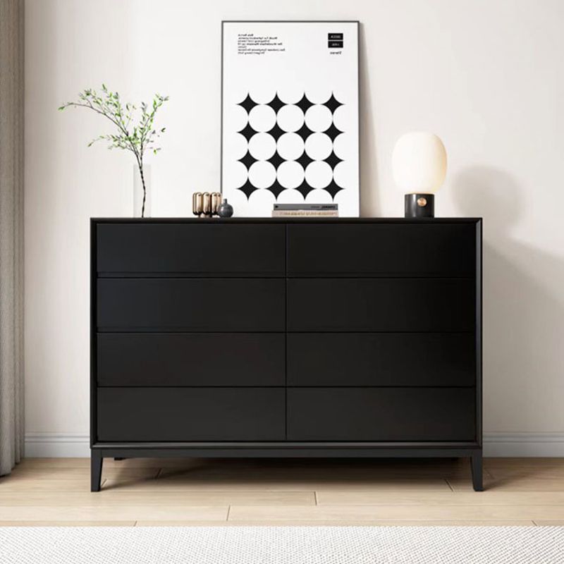 Modern Dresser Solid Wood Storage Chox Profirer con 8 cajones