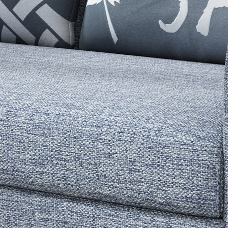 Fabric Square Arm Sleeper Contemporary Styled Futon Sleeper Sofa Bed