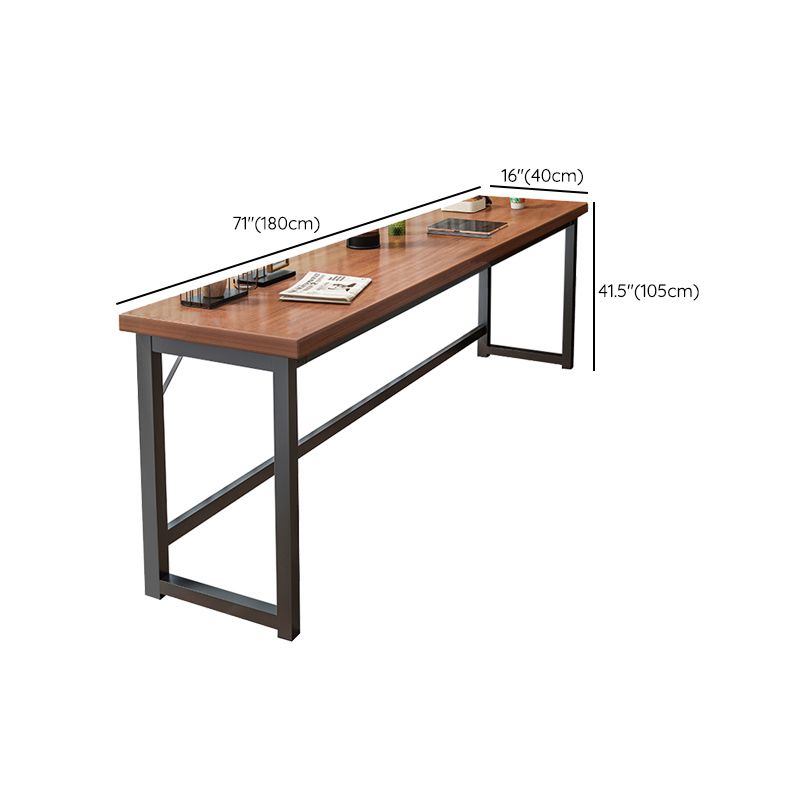 Rectangle Manufactured Wood Bistro Table Modern Pub Table with Metal Frame Clearhalo 'Bar Furniture' 'Bar Tables' 'bar_tables' 'furn' 'furn_bar_tables' 'Furniture' 'Kitchen & Dining Furniture' 1200x1200_3645e6ef-2d67-4d17-bde3-66ff8ab2e2cd