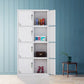 Contemporary Style Home Wardrobe Steel Wardrobe Closet with Doors