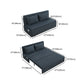 32.28" Wide Sleeper Sofa Gray Faux leather Sofa Bed with Detachable Mattress