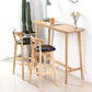 Rectangle Solid Wood Counter Height Table Modern Trestle Base in Brown and Natural Clearhalo 'Bar Furniture' 'Bar Tables' 'bar_tables' 'furn' 'furn_bar_tables' 'Furniture' 'Kitchen & Dining Furniture' 1200x1200_364b4acb-718e-4ef3-89bb-3073de1c488a