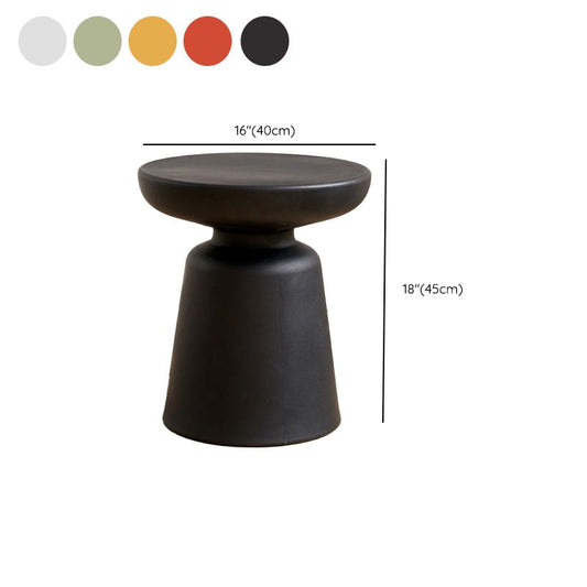 Pedestal End Table Plastic Round Side Sofa Side Accent Table