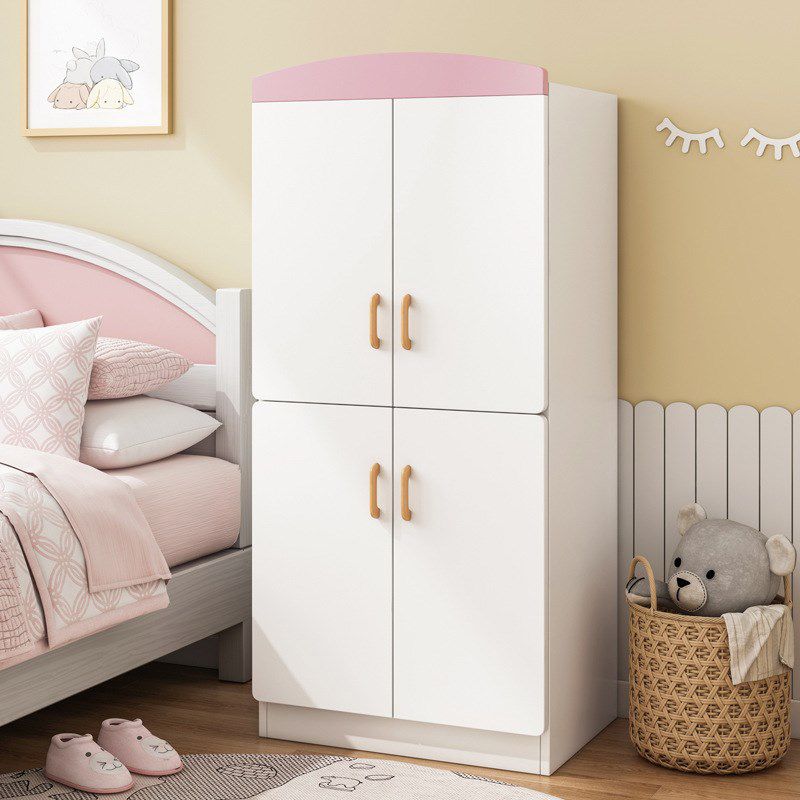 Contemporary Style Wooden Wardrobe White Colour Wardrobe Closet for Home Clearhalo 'Armoires & Wardrobes' 'armoires_wardrobes' 'Bedroom Furniture' 'furn' 'furn_armoires_wardrobes' 'Furniture' 1200x1200_364cd3f8-2464-42ef-978a-04d73eca9f6f