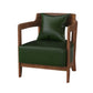 Genuine Leather Accent Armchair Basic Four Legs Pillow Back Chair Clearhalo 'Accent Chairs' 'accent_chairs' 'Chairs & Seating' 'furn' 'furn_accent_chairs' 'Furniture' 'Living Room Furniture' 1200x1200_364d0e70-55bf-4d54-992f-74aea3f21082