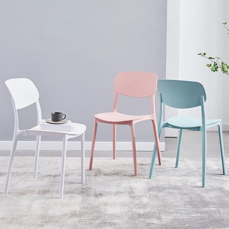 Contemporary Style Dining Chair Plastic Kitchen Dining Armless Single Chair Clearhalo ' kitchen&dining_furn' 'Dining Chairs' 'Dining Tables & Seating' 'dining_chair' 'furn' 'furn_dining_chair' 'Furniture' 'furniture_dining_chair' 'Kitchen & Dining Furniture' 'kitchen' 1200x1200_3654c2c1-268b-4c35-b0ed-5759cf3e5f9c