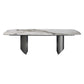 Sintered Stone Top Dining Table for restaurant Rectangle Table with Double Pedestal Clearhalo ' dining_table' 'Dining Tables & Seating' 'Dining Tables' 'furn' 'furn_dining_table' 'Furniture' 'furniture_dining_table' 'Kitchen & Dining Furniture' 'kitchen&dining_furn' 'kitchen' 'kitchen_dining_table' 1200x1200_3655330b-a629-4303-9f9a-3e23943c5735