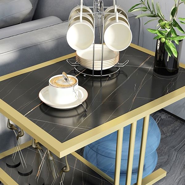 24.41" Tall Contemporary Style Side End Table Storage End Table