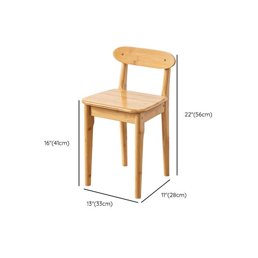 Tavolo da toeletta da top-top in bambù per trucco naturale con 2 cassetti