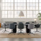Oval Double Pedestal Modern Table Black Solid Wood Fixed Table Clearhalo ' dining_table' 'Dining Tables & Seating' 'Dining Tables' 'furn' 'furn_dining_table' 'Furniture' 'furniture_dining_table' 'Kitchen & Dining Furniture' 'kitchen&dining_furn' 'kitchen' 'kitchen_dining_table' 1200x1200_365973c0-8168-4d91-b70d-82d67319f2b0