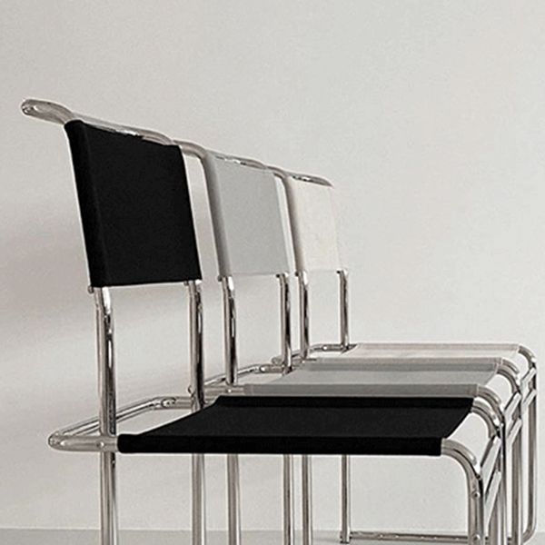 Sedia laterale in stile moderno in vetro sedia da pranzo inoltre a bracciole per cucina