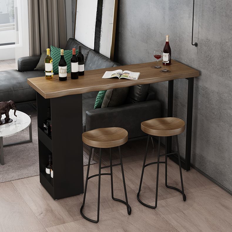 Ensemble de Table de Bar de Style industriel, ensemble de Table et tabouret rectangulaires en bois massif, 1/3 pièces