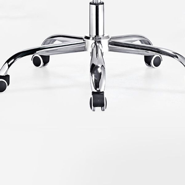 Chaise de bureau en acier à bras fixes chaise de bureau de support lombaire moderne