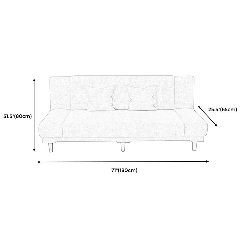 31.50" H Linen Armless Sofa with Tight Back Convertible Sofa for Living Room Clearhalo 'furn' 'furn_sofas' 'Furniture' 'furniture_sofas' 'Living Room Furniture' 'Sofa' 'sofas' 1200x1200_365dc33a-17b4-4027-8040-66c24f9c17cd