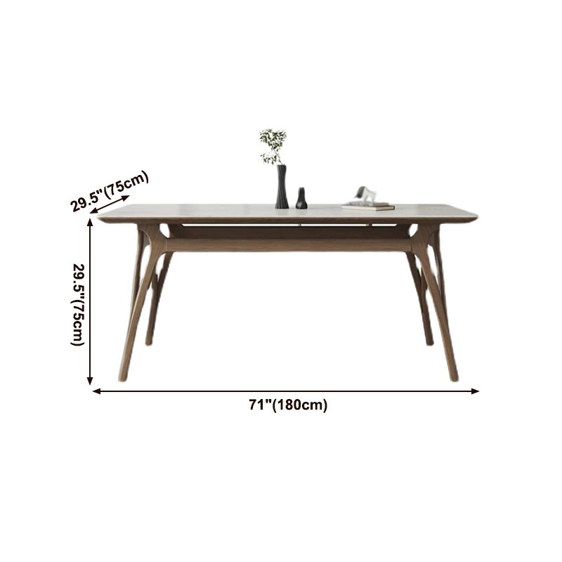 Sintered Stone Rectangle Dining Table White Stone Top Table with Wooden Base and 4 Legs Clearhalo ' dining_table' 'Dining Tables & Seating' 'Dining Tables' 'furn' 'furn_dining_table' 'Furniture' 'furniture_dining_table' 'Kitchen & Dining Furniture' 'kitchen&dining_furn' 'kitchen' 'kitchen_dining_table' 1200x1200_365e4b56-8204-488f-a08f-dd234a6eaeda