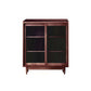 Modern Glass Doors Display Stand Pine Storage Cabinet for Living Room Clearhalo 'Display & China Cabinets' 'display_china_cabinets' 'furn' 'furn_display_china_cabinets' 'Furniture' 'Kitchen & Dining Furniture' 1200x1200_365fcdfa-4b86-4d41-abcc-82a48f64e7b8