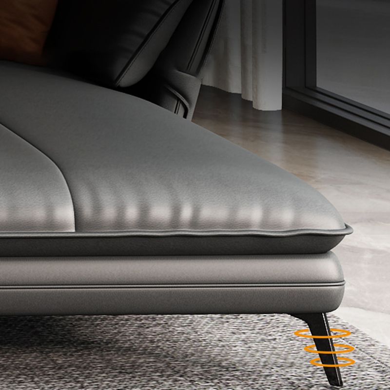 Contemporary Genuine Leather Living Room Pillow Top Arm Seating Clearhalo 'furn' 'furn_sectionals' 'Furniture' 'Living Room Furniture' 'Sectionals' 1200x1200_36606e04-235b-44e7-8dcb-45371f68e50e