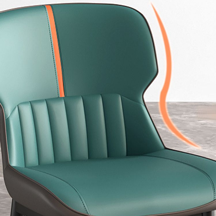 Contemporary Metal Indoor-Outdoor Room Chair Wingback Side Chair Clearhalo 'Dining Chairs' 'Dining Tables & Seating' 'dining_chair' 'furn' 'furn_dining_chair' 'Furniture' 'furniture_dining_chair' 'Kitchen & Dining Furniture' 1200x1200_36609abb-a5fd-44b7-bbed-1aa46a4ff949