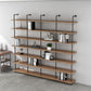 9.84"W Bookshelf Industrial Style Wall Mounted Bookcase for Home and Office