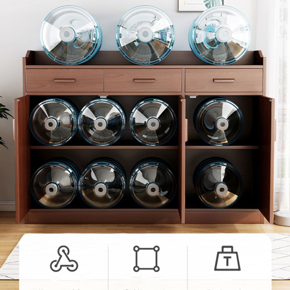 Server da pranzo in stile moderno ingegnerizzato in legno con cassetti