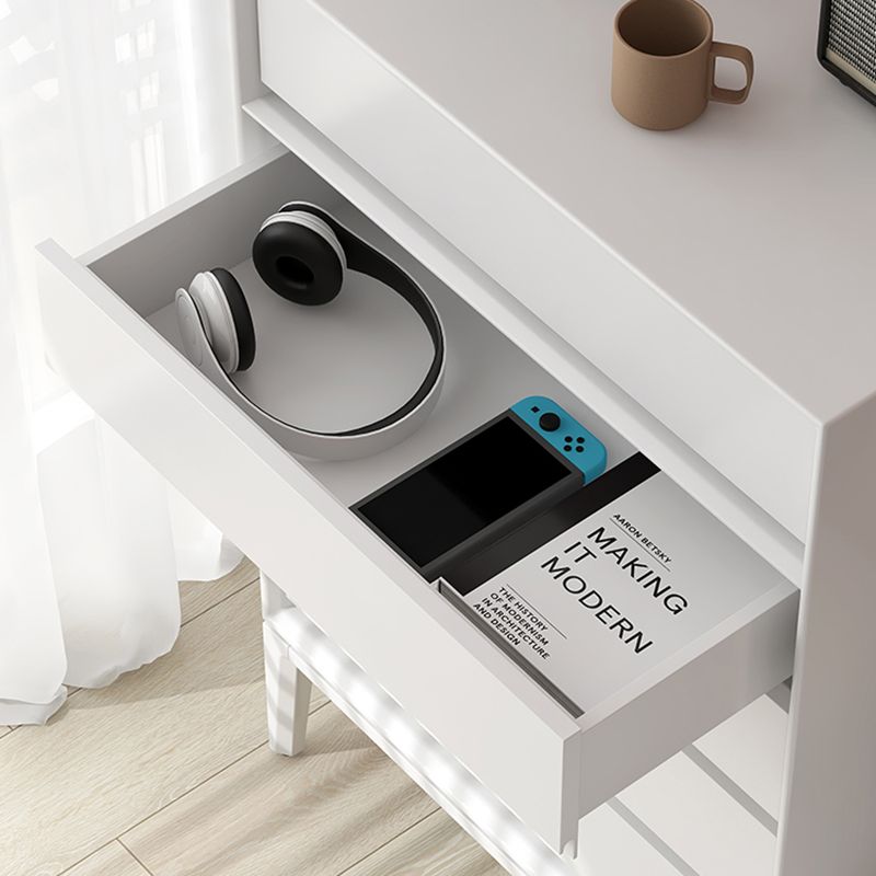 Moderno cassa di stoccaggio in legno verticale con cassetti a chiusura morbida per la casa