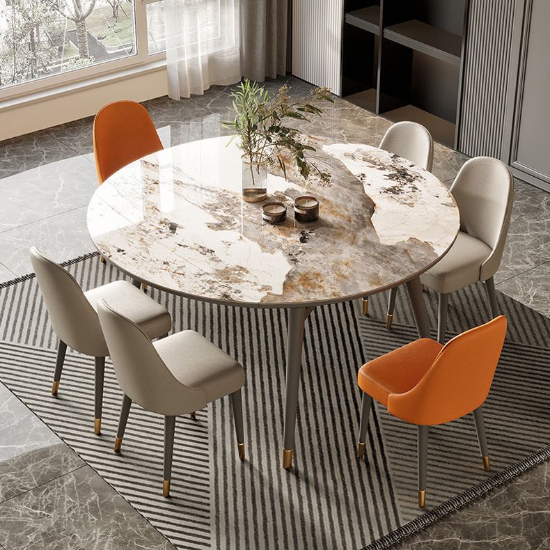 Dining Room Dinner Table Extendable 4 Legs Kitchen Dining Table Clearhalo 'Dining Tables & Seating' 'Dining Tables' 'dining_table' 'furn' 'furn_dining_table' 'Furniture' 'Kitchen & Dining Furniture' 1200x1200_3662db2b-4d29-4b7f-a40c-a5691215c641