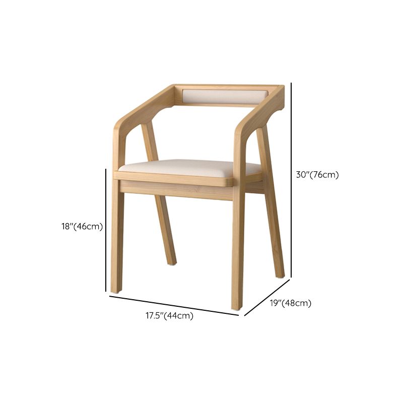 Sillas de comedor de madera sólida de 1/4/5 piezas industriales en marrón