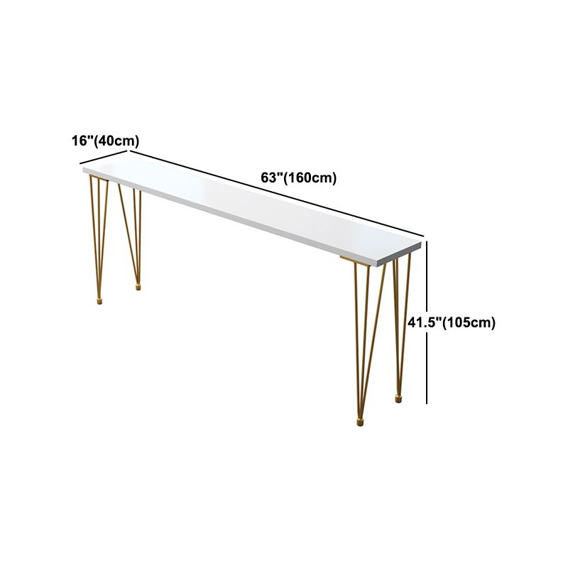 Glam Style 1/2/5/9 Pieces Bar Table Set Rectangle Bar Table with Metal High Stools Clearhalo 'Bar Furniture' 'furn' 'furn_home_bar_bar_sets' 'Furniture' 'Home Bars & Bar Sets' 'home_bar_bar_sets' 'Kitchen & Dining Furniture' 1200x1200_3663926c-6dc2-494d-9214-5d9c377896b3