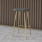 Glam Counter Bar Stool Armless Leather Rectangle Bar Stool with Footrest Clearhalo 'Bar Furniture' 'Bar Stools' 'bar_stools' 'furn' 'furn_bar_stools' 'furniture_bar_stools' 'Kitchen & Dining Furniture' 'kitchen&dining_furn' 'kitchen' 'kitchen_furn' Furniture' 1200x1200_36644682-8b0f-4619-bd06-8aac5b915093