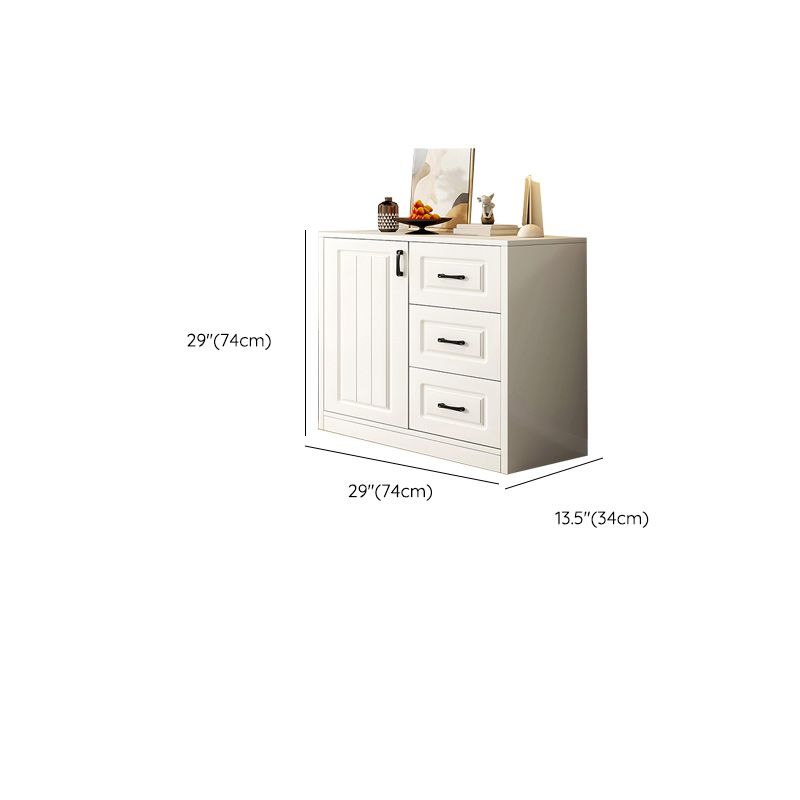 White Accent Cabinet Standard Rectangle Side Cabinet with Doors Clearhalo 'Cabinets & Chests' 'cabinets_chests' 'furn' 'furn_cabinets_chests' 'Furniture' 'Living Room Furniture' 1200x1200_3665b97e-a211-4676-8ae2-62852a03c798