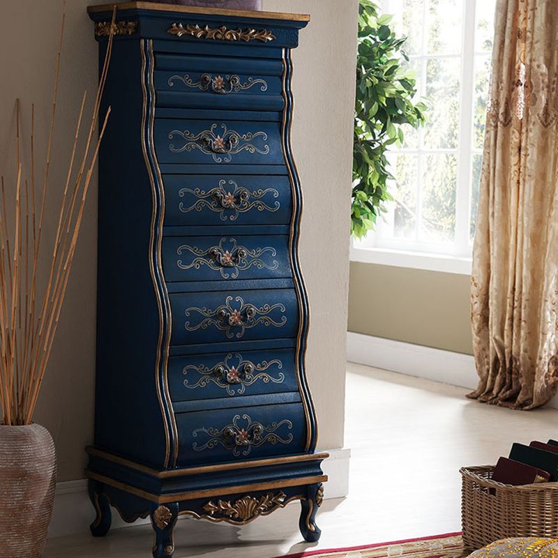 Mid-Century Modern Rectangle Chest with 7 Drawers and Cabriole Legs Clearhalo 'Cabinets & Chests' 'cabinets_chests' 'furn' 'furn_cabinets_chests' 'Furniture' 'Living Room Furniture' 1200x1200_36663d37-451d-42c3-8960-d3ce6701002c