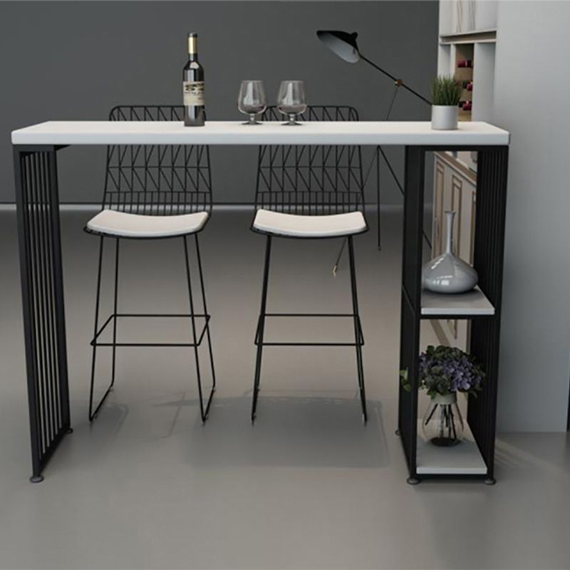 Rectangle Solid Wood Bar Table Set Luxurious 1/2/3 Pieces Counter Table with High Stools Clearhalo 'Bar Furniture' 'furn' 'furn_home_bar_bar_sets' 'Furniture' 'Home Bars & Bar Sets' 'home_bar_bar_sets' 'Kitchen & Dining Furniture' 1200x1200_36683a6c-51ba-487b-8f3e-a3693471cd87