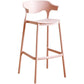 Scandinavian Plastic Barstool Low Back Counter Stool Footrest Furniture Clearhalo 'Bar Furniture' 'Bar Stools' 'bar_stools' 'furn' 'furn_bar_stools' 'Furniture' 'Kitchen & Dining Furniture' 1200x1200_366843fb-a531-4680-80e4-609a31f365d4