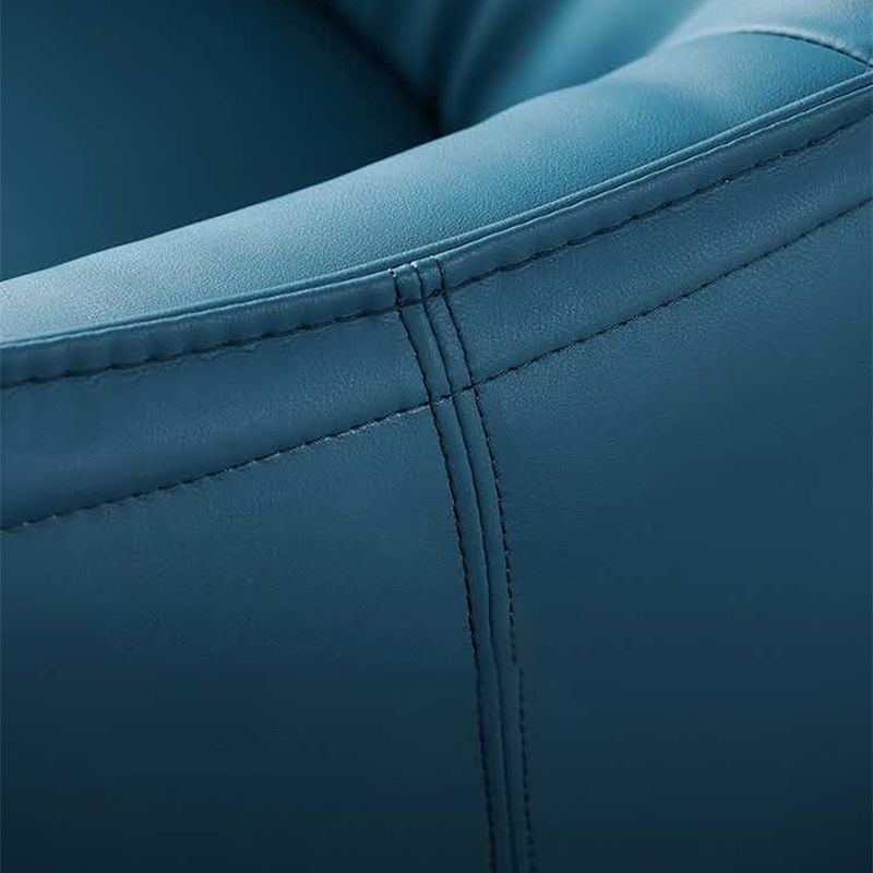 33.85" L x 31.49" W x 31.49" H Faux Leather Barrel Accent Chair for Bedroom Clearhalo 'Accent Chairs' 'accent_chairs' 'Chairs & Seating' 'furn' 'furn_accent_chairs' 'Furniture' 'furniture_accent_chairs' 'Living Room Furniture' 1200x1200_366925af-80a3-42fa-be36-cb44700e1f6d